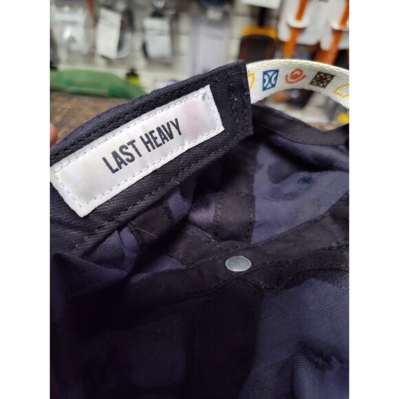 Last Heavy Camouflage Blue Trucker Hat – Embroidered “High and Wet” Adjustable - Picture 9 of 11